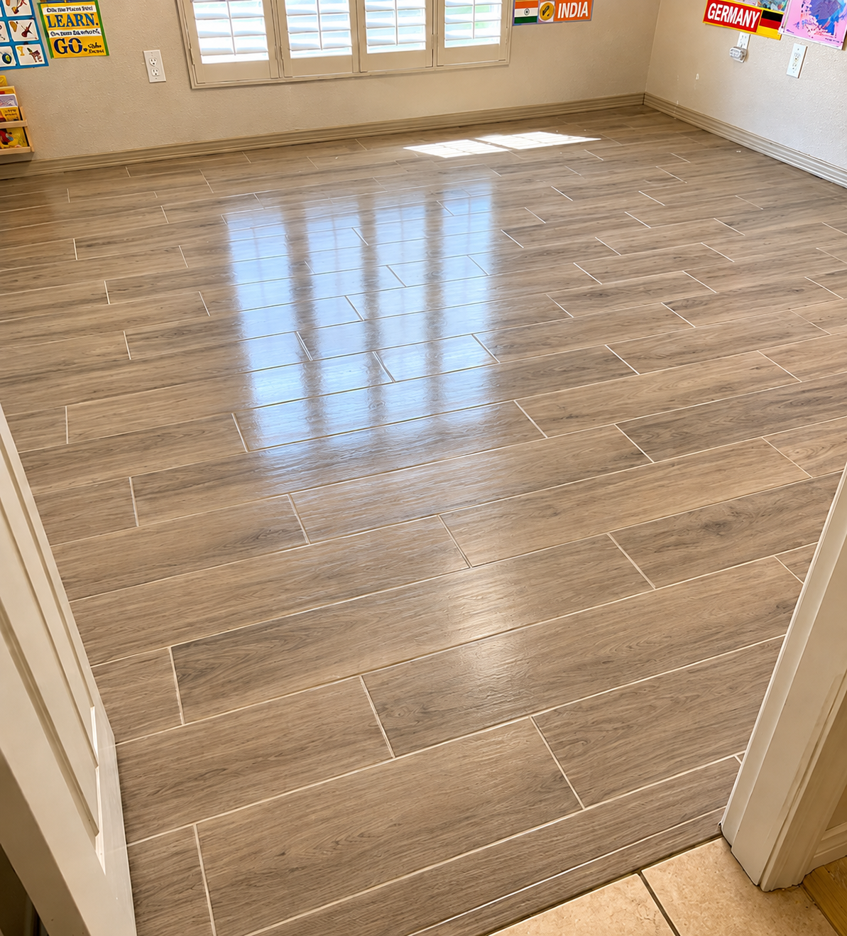 Wood-Look Tile Flooring