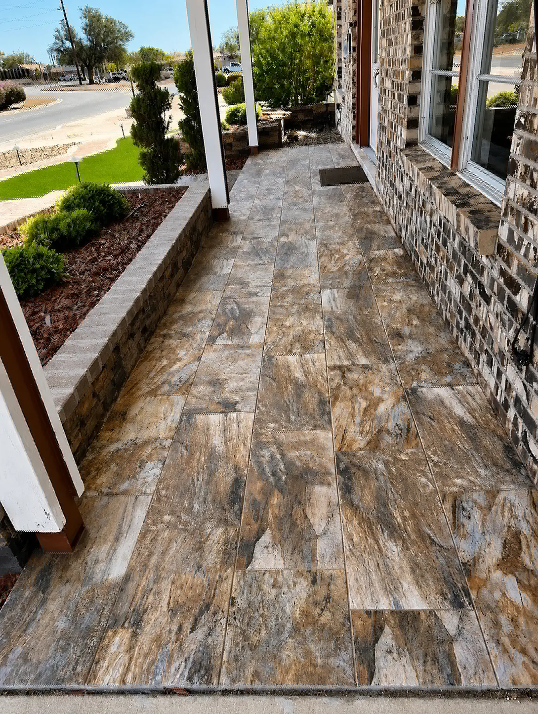Outdoor Tile Patio