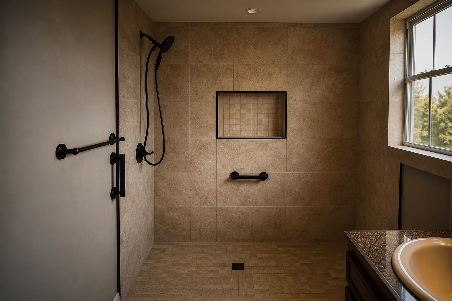 Luxury bathroom remodel in El Paso by Double D Remodeling